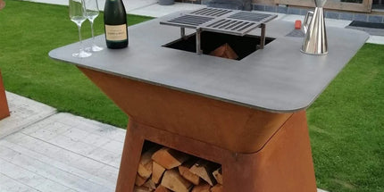 Meyerfire BBQ Ø100 met houtopslag Ø100*H100 cm