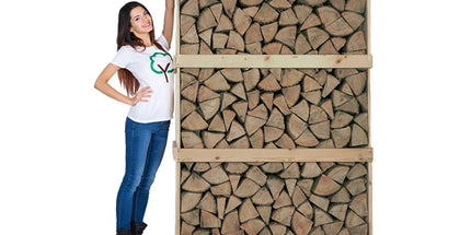 4 Pallet halfdroog eik 2m3 +/-30cm