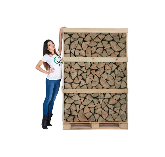 4 Pallet halfdroog eik 2m3 +/-30cm