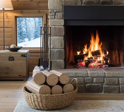 Afhaalproduct of meegeleverd product bij aankoop van pallet brandhout Pak Nestro Eik briketten 10kg