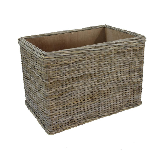 Houtmand rechthoekig op wieltjes