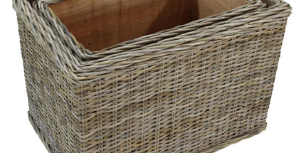 Houtmand rechthoekig op wieltjes