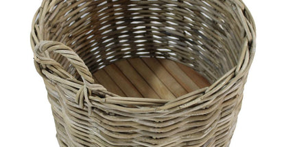 Houtmand rond op wieltjes