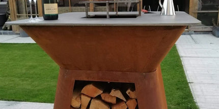 Meyerfire BBQ Ø80 met houtopslag Ø80*H100 cm