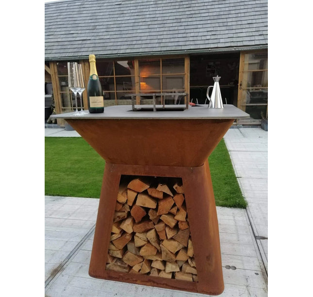 Meyerfire BBQ Ø80 met houtopslag Ø80*H100 cm