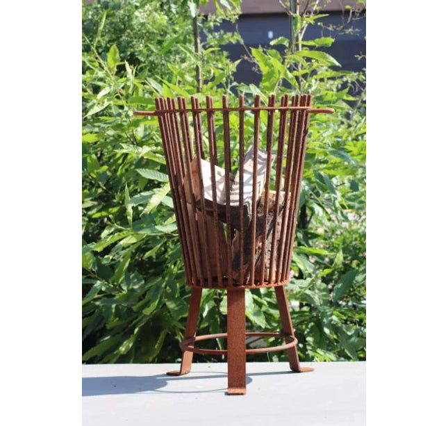 Vuurkorf Cortenstaal H83cm x ø 50cm