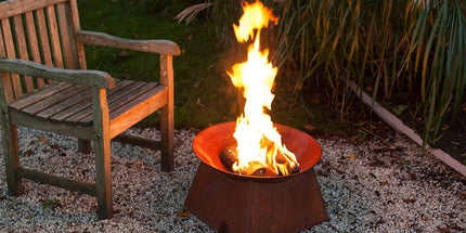 Vuurschaal Roest op voet (rond) Ø 55 cm