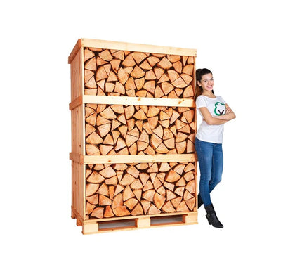 4 Pallet halfdroog beuk 2m3 +/-30cm