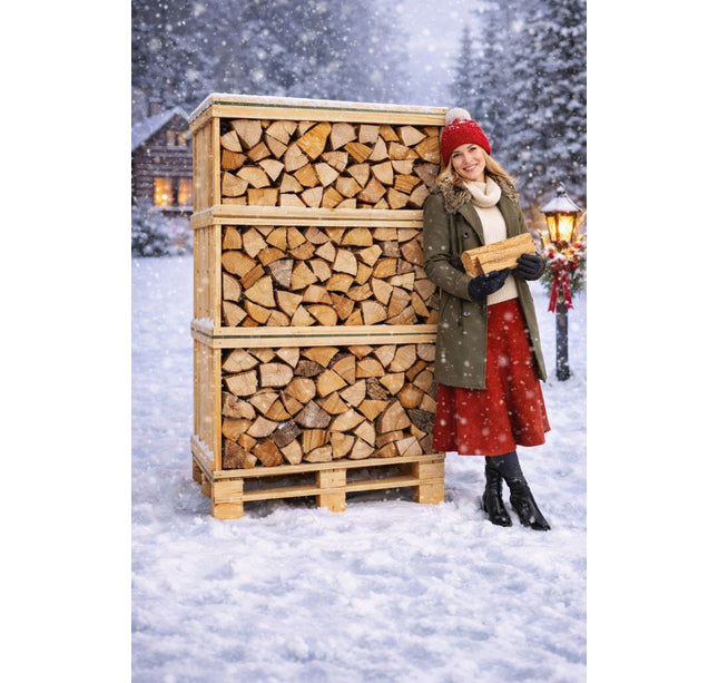 1 Pallet ovengedroogd mix Eik/Beuk/Es 2m3 +/-30cm