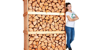 5 palettes de bois de hêtre séché au four 2m3-28/33cm