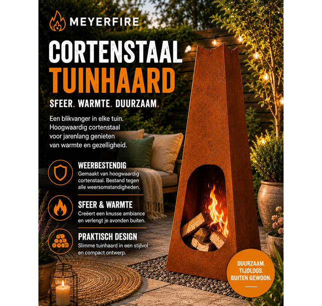 Meyerfire luxe tipi tuinhaard