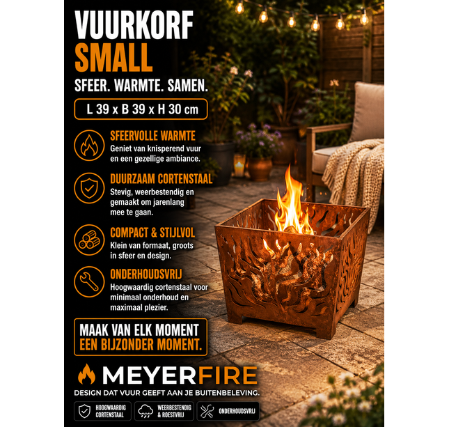 Vuurkorf Roest Small Ø 39 cm