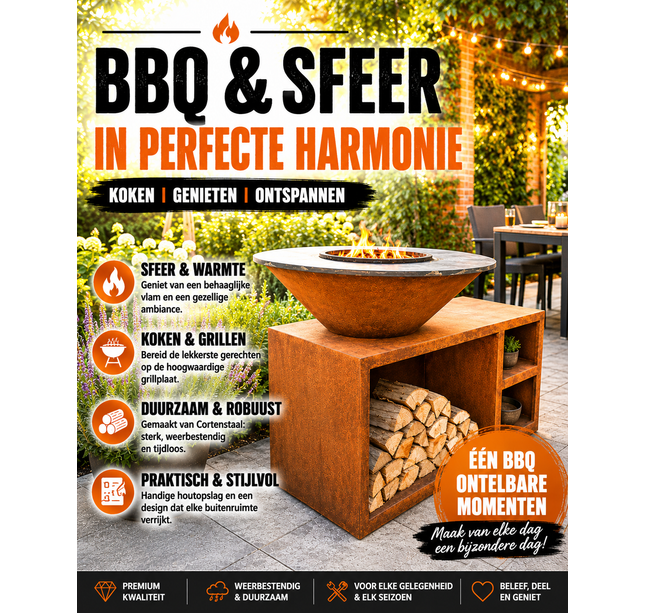 Meyerfire BBQ Ø80 buitenkeuken