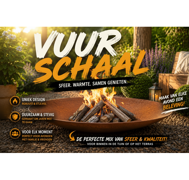 Meyerfire - Vuurschaal Ø100 cm cortenstaal 4mm