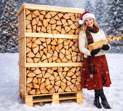 1 Pallet ovengedroogd beuk 2m3 +/-30cm