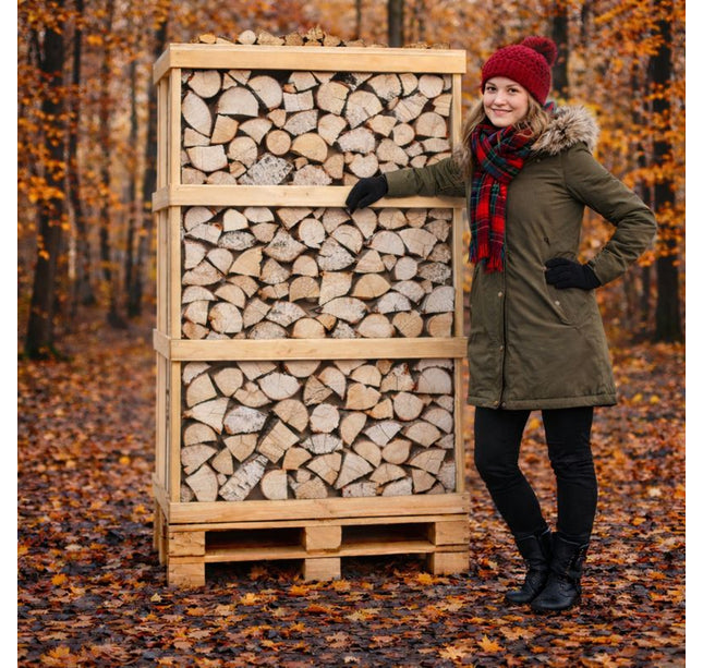 1 Pallet halfdroog berk 2m3 +/-30cm