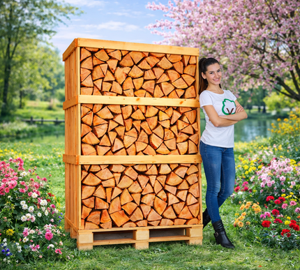 4 palettes de hêtre semi-sec 2m3 +/-30cm