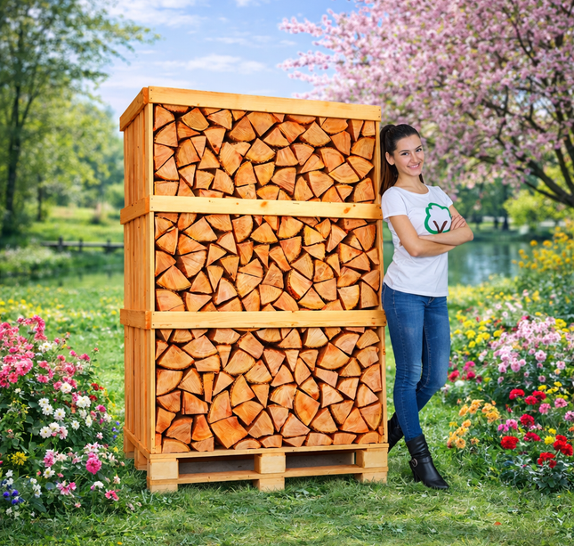 1 Pallet ovengedroogd beuk 2m3 +/-30cm