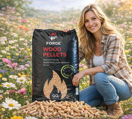 1 Pallet Forge Black Premium houtpellets 84x15kg Uitverkocht