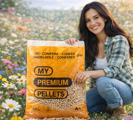 1 Pallet My Premium houtpellets 84x15kg Levering vanaf 01/07 OP=OP