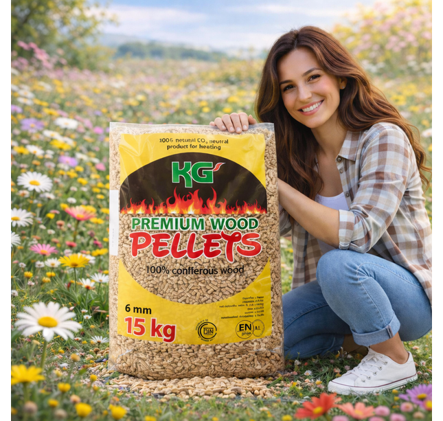 1 Pallet KG Premium houtpellets 70x15kg Uitverkocht