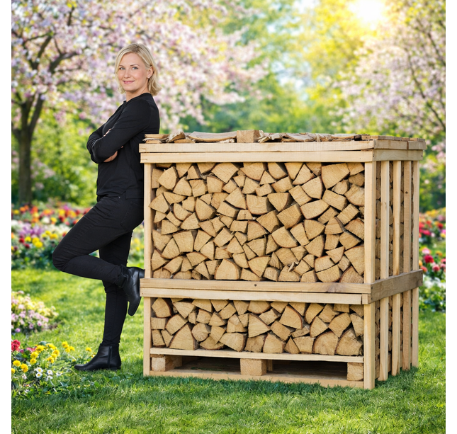 1 pallet Berk ovengedroogd 1m3-25cm