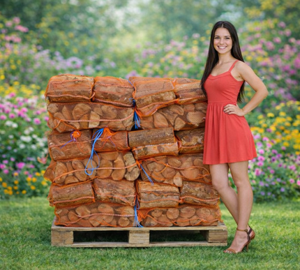 1/2 pallet berk ovengedroogd 35x40L(15kg)-25cm