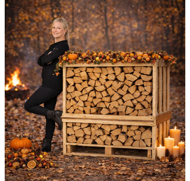 1 pallet Berk ovengedroogd 1m3-25cm