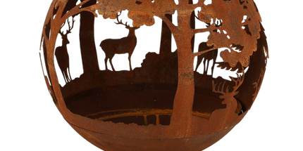 Vuurbal lasercut roest