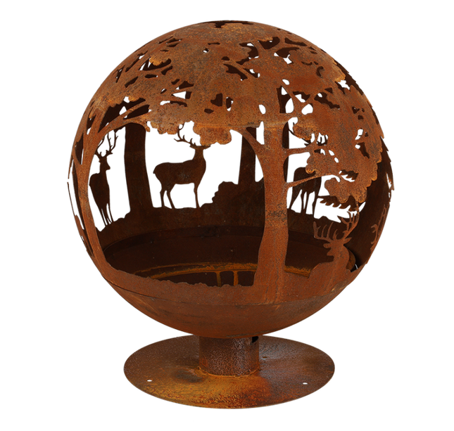 Vuurbal lasercut roest