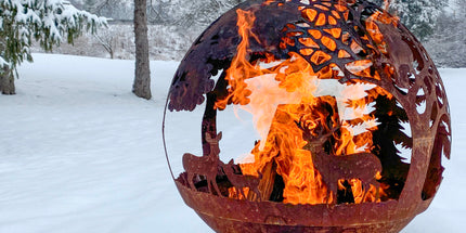 Vuurbal lasercut roest