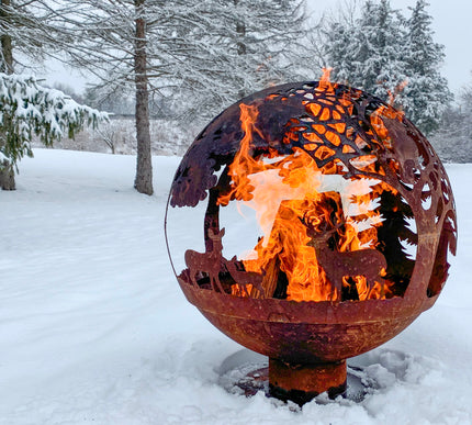 Vuurbal lasercut roest