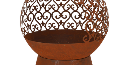 Vuurbal laser cut krullen roest S