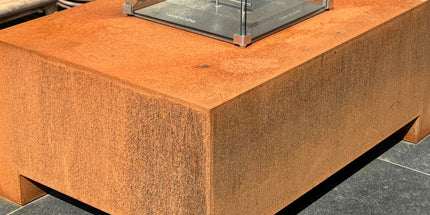 Sfeervolle cortenstalen vuurtafel