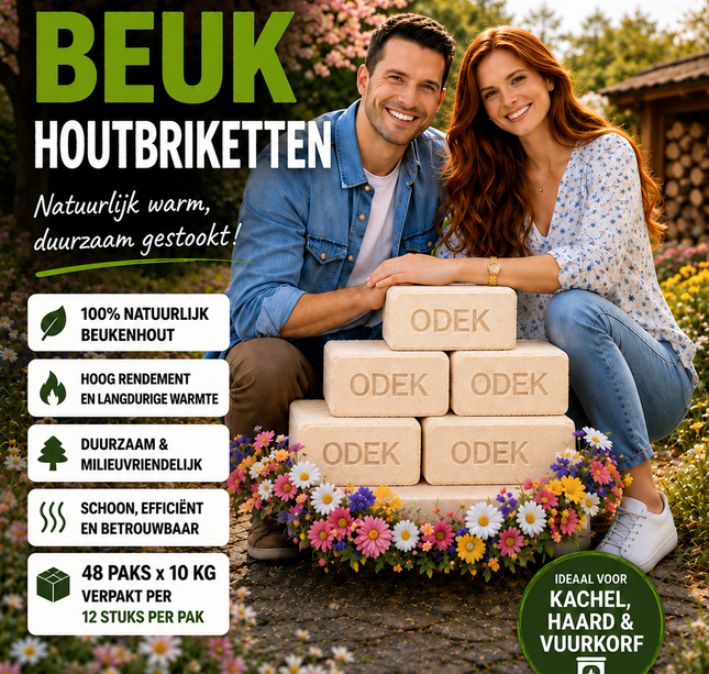 1 BRIQUETTE DE HÊTRE PAL RUF 96X10KG