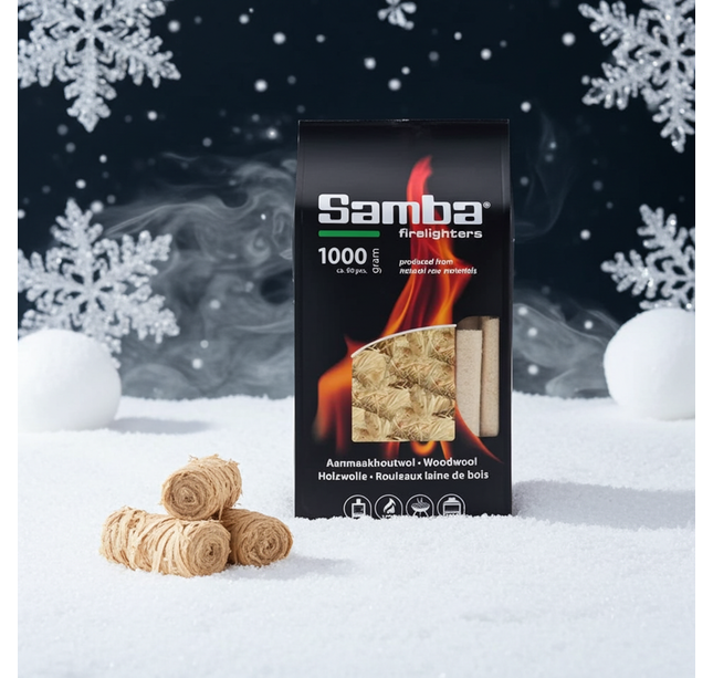 Afhaalproduct - Samba aanmaak houtwol 1KG Voordeelpak
