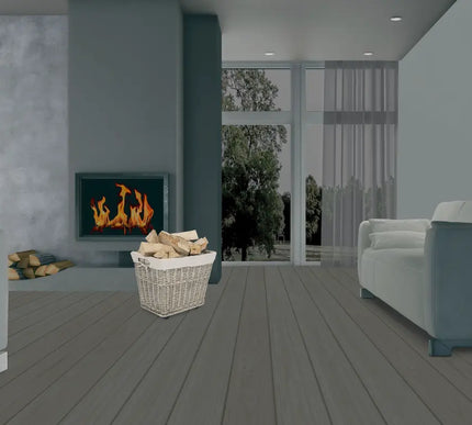 Houtmand met jute op wieltjes