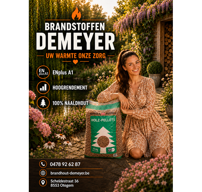 1 Pallet Agricola Green houtpellets 70x15kg - Laatste pallets!
