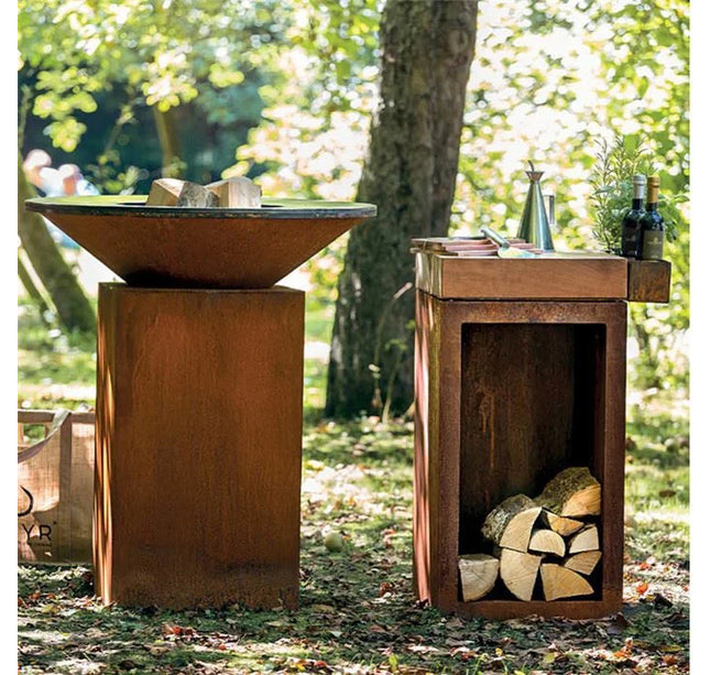 Combi Meyerfire BBQ Ø80+Butcher block