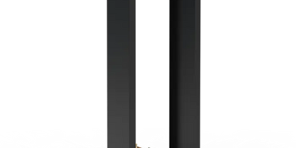 Houtopslag in zwart Cortenstaal 60Bx40Dx180H