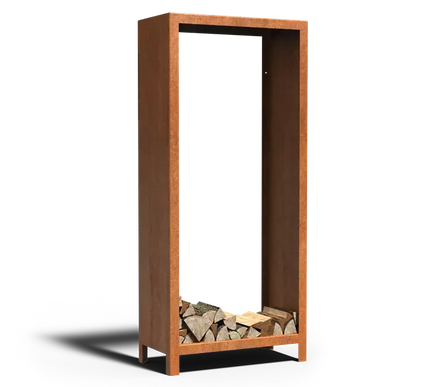 Houtopslag Cortenstaal 80Bx40Dx180H