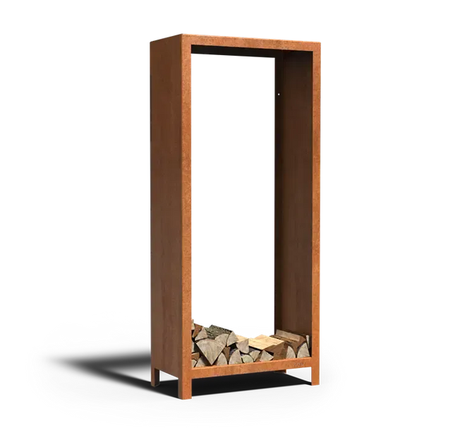 Houtopslag Cortenstaal 80Bx40Dx180H