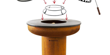 BonFeu BonBiza Ø100 XL Cortenstaal