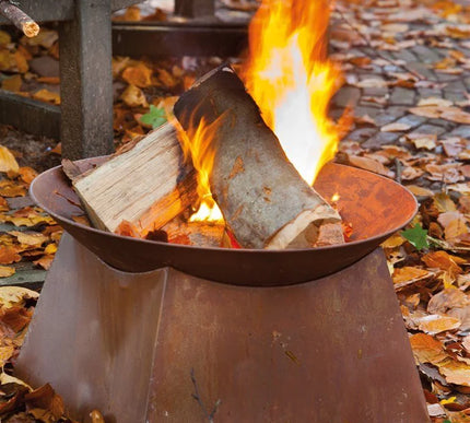 Vuurschaal Roest op voet (rond) Ø 55 cm
