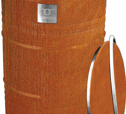 BarrelBig Barbecue vuurkorf-statafel inéén