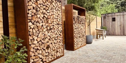 Houtopslag cortenstaal