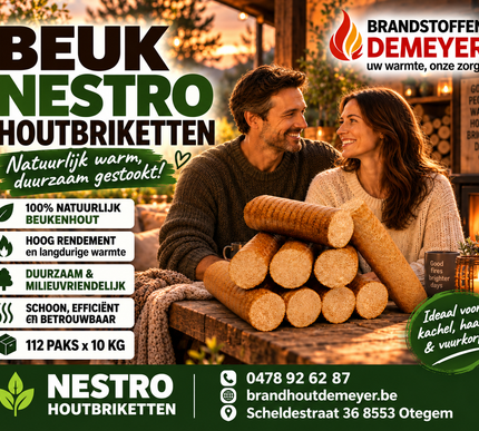 1 PAL NESTRO CHÊNE/HÊTRE BRIQUE 96X10KG