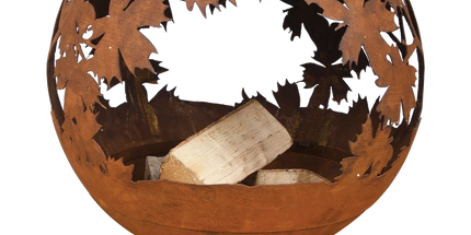 Vuurbal lasercut bladeren roest